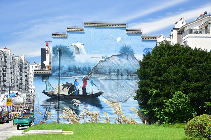 2020年8月2日拍攝的江蘇省張家港市永聯(lián)村。