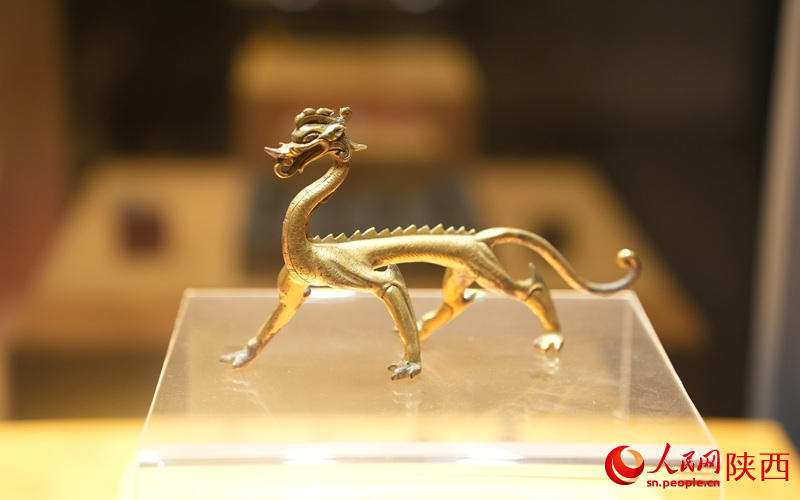 唐代·鎏金走龍。人民網(wǎng)記者 李志強(qiáng)攝