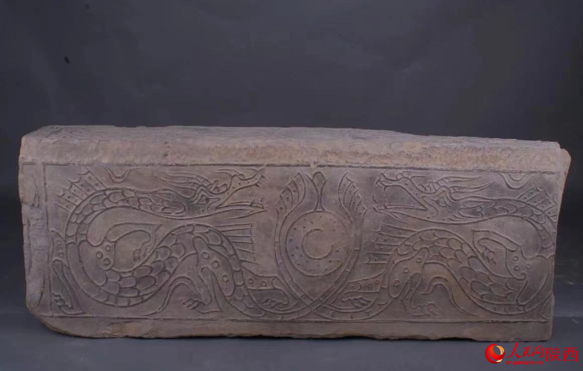 漢代·龍紋空心磚。西安博物院供圖