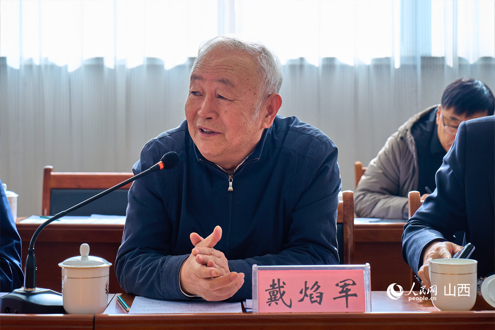 中央黨校(國家行政學(xué)院)黨建教研部原副主任、教授戴焰軍。人民網(wǎng) 張超寧攝